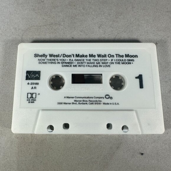 Shelly West Dont Make Me Wait On The Moon Cassette Tape Warner Bros 1985 Country - Picture 4 of 4